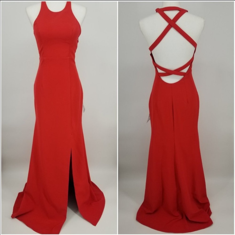 Bariano Red Gown- Stunning for Prom!